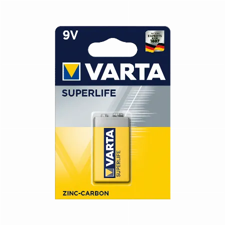 Baterie VARTA Super Heavy Duty 9V zinc-carbon, 1 buc