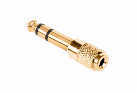 Adaptor Jack 6.3 tata - 3.5 mama auriu