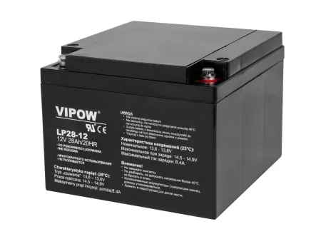 Acumulator VIPOW 12 V 28 Ah LP28-12