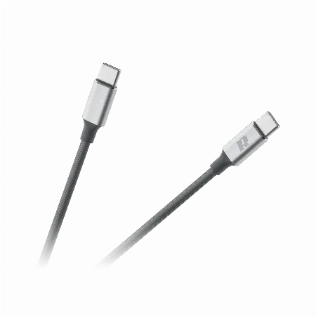 Cablu USB tip C - USB tip C 65W Rebel 100 cm negru