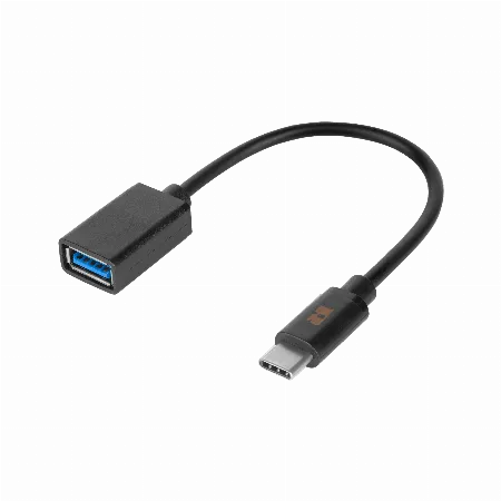 Cablu adaptor OTG USB 3.0 tip A mama - USB-C tata Rebel 15 cm