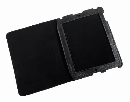 Husa dedicata Apple iPad 2 din piele naturala neagra