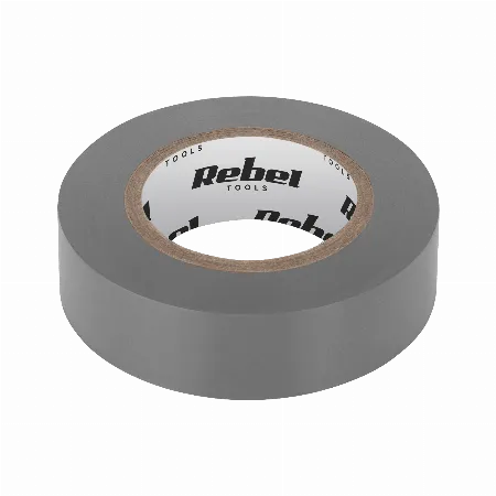 Banda izolatoare adeziva REBEL 0,13 mm x 19 mm x 10 yd, gri