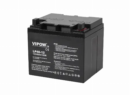 Acumulator stationar VIPOW 12 V 40 Ah