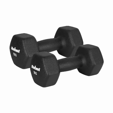 Gantere fonta neopren HEX 2 x 7 kg REBEL ACTIVE