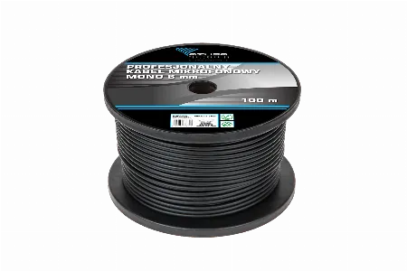 Cablu microfonic mono 6 mm profesional 100 m