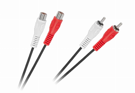 Cablu 2 x RCA tata - 2 x RCA mama 5 m