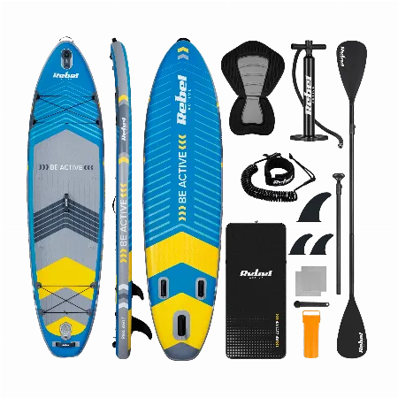 Set placa SUP gonflabila Rebel Active RBA-4507, albastra