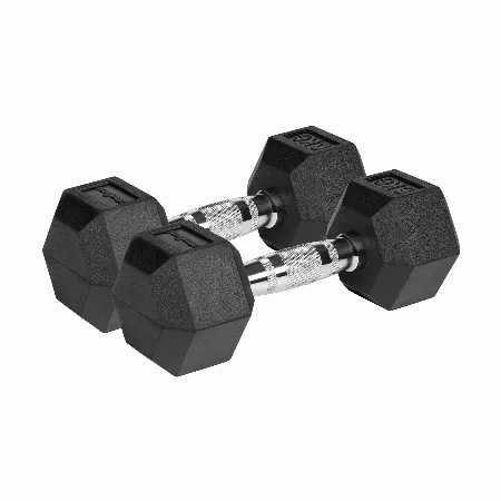 Gantere hexagonale cauciucate 2x6 kg Rebel Active