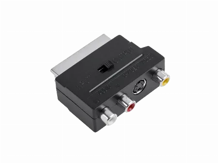 Adaptor SCART la 3x RCA si S-Video