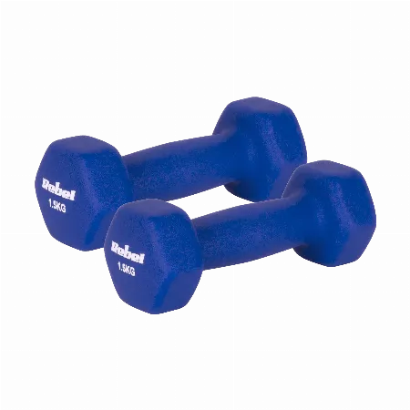 Gantere HEX fonta neopren 2 x 1,5 kg REBEL ACTIVE