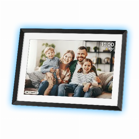 Rama foto digitala Kruger&Matz FRAMEO WiFi 10,1 inch cu iluminare