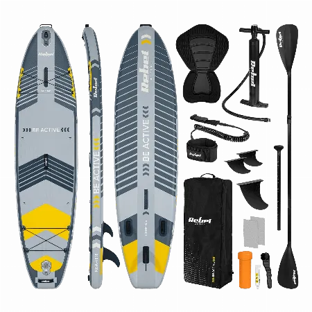 Set placa SUP gonflabila Rebel Active RBA-4518 gri