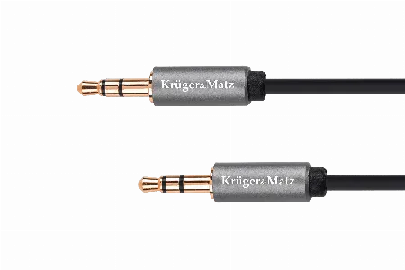 Cablu jack 3,5 mm stereo - jack 3,5 mm stereo 1 m Kruger&Matz Basic