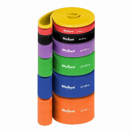 Set 7 benzi elastice Power Band PT-S7, 4-82 kg, Rebel Active