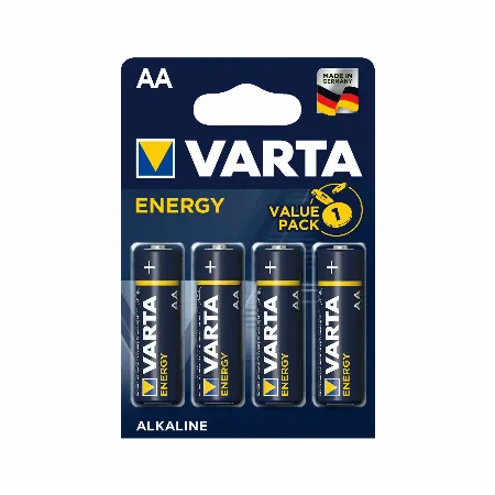 Baterie alcalina VARTA Energy AA LR6 1.5 V, set de 4 bucati