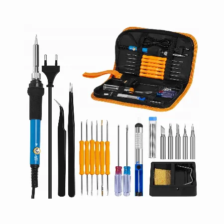 Set ciocan de lipit 60 W si accesorii, in etui