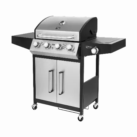 Gratar pe gaz Teesa BBQ 5007 Master, 4 arzatoare principale si 1 lateral