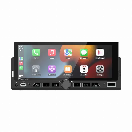 Radio auto 1 DIN Kruger&Matz KM2017 cu CarPlay si Android Auto