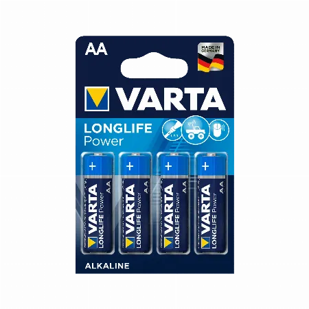 VARTA Longlife Power AA LR6 alcalina, set 4 bucati