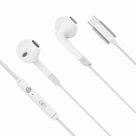 Casti in-ear cu microfon USB-C Kruger&Matz C2, alb