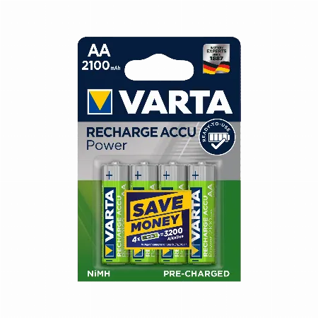Acumulatori VARTA Recharge Accu Power AA 2100 mAh, blister 4 buc