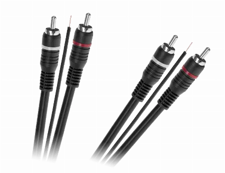 Cablu 2 x RCA - 2 x RCA cu fir de comanda, 5 m