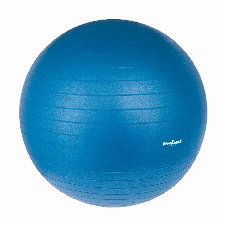 Minge de gimnastica pentru recuperare 65 cm cu pompa manuala, albastra