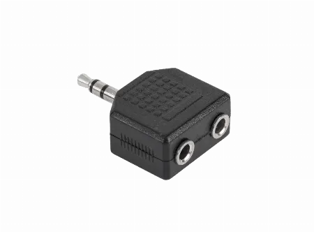 Adaptor jack 3.5 tata - 2x jack 3.5 mama