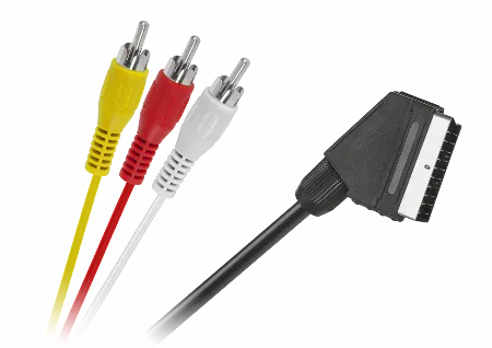 Cablu SCART - 3 x RCA 1,5 m