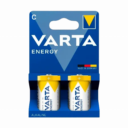 Baterie alcalina Varta LR14 Energy, tip C, set 2 buc.