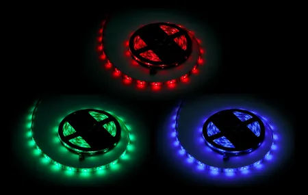 Banda LED RGB IP65 5 m, 12 V, 150 LED 5050 SMD, PCB alb