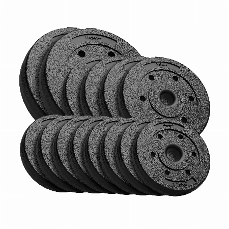 Set discuri greutate bituminoase 30 kg Rebel Active, 14 buc.