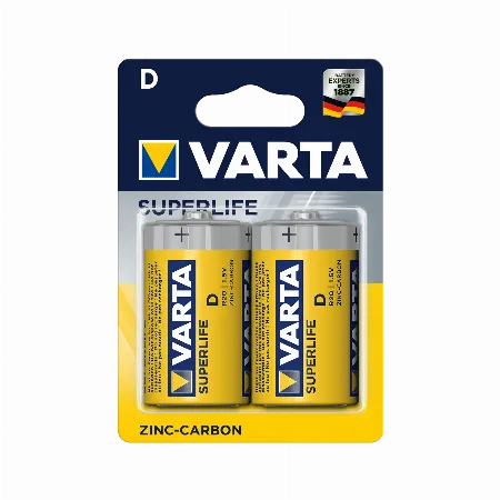 Baterie VARTA Super Heavy Duty D (R20), 1,5 V, set 2 buc.