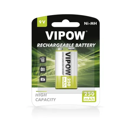 Acumulator 9V 250 mAh Vipow HF9
