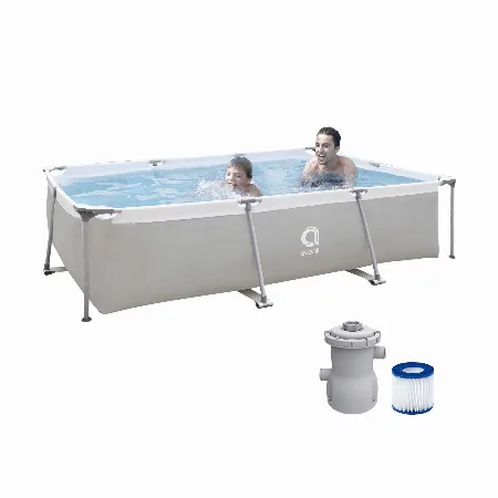 Piscina cu cadru Avenli gri 300x207x66 cm