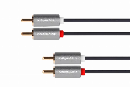 Cablu 2RCA - 2RCA 1.8 m Kruger&Matz Basic