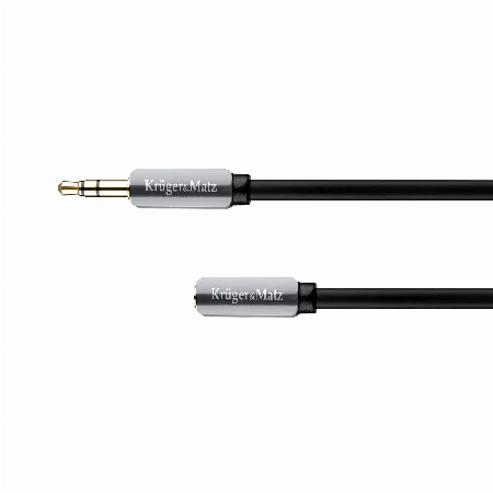 Cablu jack 3.5 mm stereo tata - mama 1 m Kruger&Matz KM0315