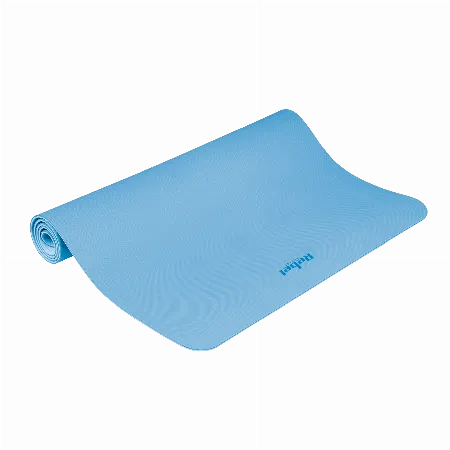 Saltea de gimnastica Rebel Active 200x115 cm, grosime 1 cm, albastra
