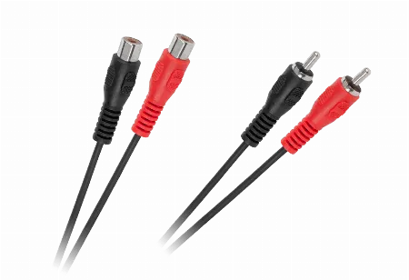 Cablu 2 x RCA tata - 2 x RCA mama, 3 m