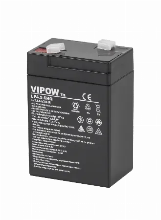 Acumulator stationar VRLA Vipow 6 V 4,5 Ah HQ