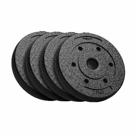 Set discuri de greutate bituminoase 4 x 2,5 kg, orificiu 31 mm, Rebel Active RBA-2101