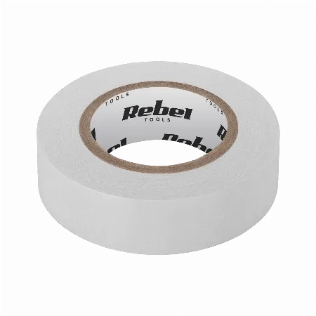 Banda izolatoare alba Rebel 0,13 mm x 19 mm x 20 yd