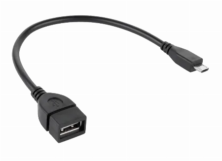 Cablu OTG USB-A mama - micro USB tata 15 cm