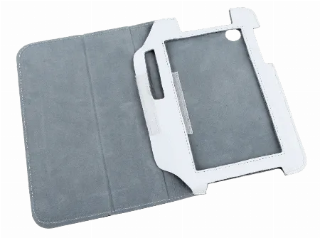 Husa alba din piele naturala pentru Samsung Galaxy Tab P3100