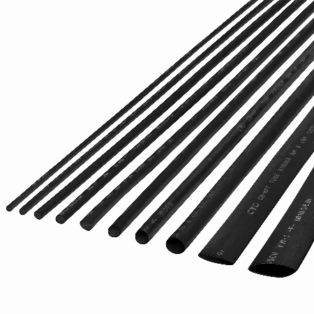 Tub termocontractibil 3,5 mm - 1 m, negru, set 10 bucati