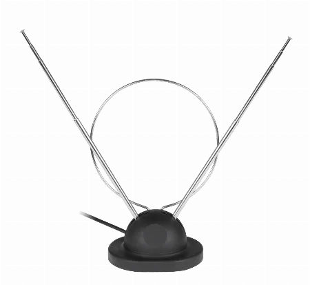 Antena de interior TV cu cablu coaxial si suport