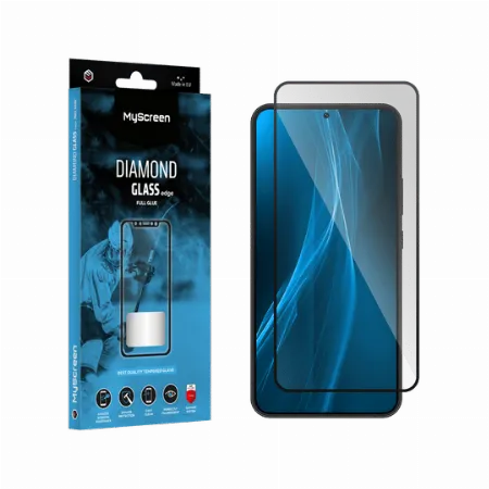 Folie sticla MyScreen Diamond Glass Lite Edge Full Glue neagra pentru Samsung Galaxy S22 / S23