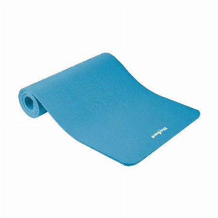 Mata gimnastica 183 x 61 cm, grosime 1,5 cm, NBR, albastra, Rebel Active