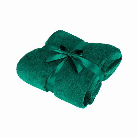 Patura polara verde Teesa 200x220 cm